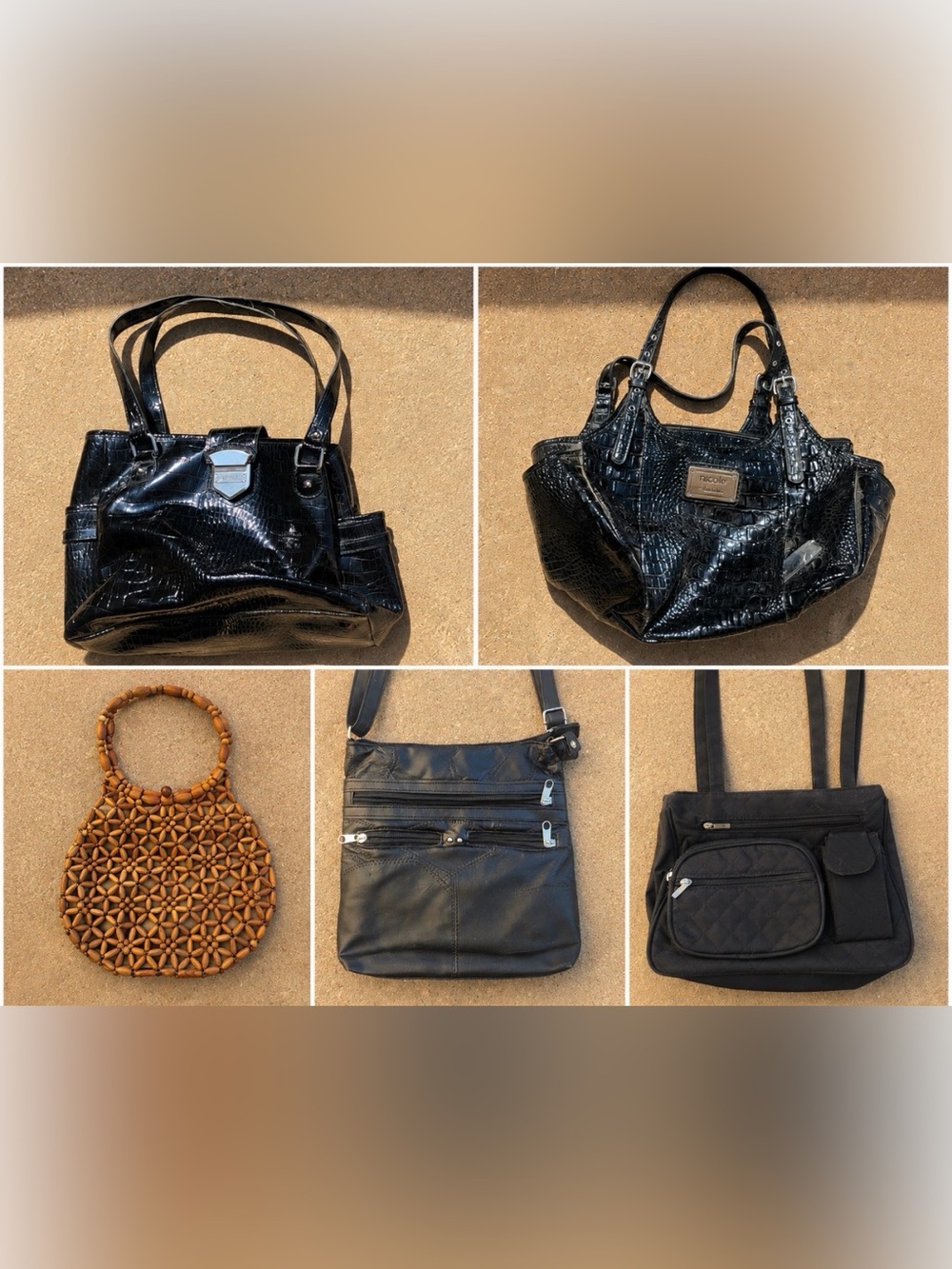 ✨ 5-Piece Women’s Purse & Handbag Bundle ✨